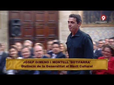Pep Gimeno Botifarra rep la medalla d&rsquo;Or de la Generalitat al mèrit cultural.