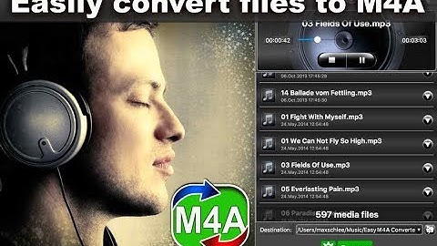 Easy M4A Converter App how to easily encode all audio files to M4A format on Mac OS X