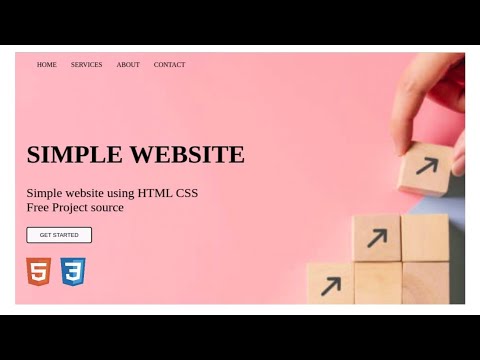Create Simple Website HTML CSS | Simple Website Home page | Source code ...