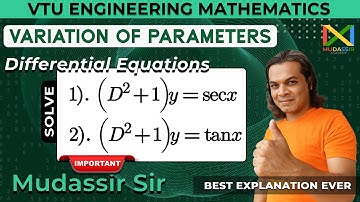 Methode voor variatie van parameters | VTU Technische wiskunde Differentiaalvergelijkingen imp.