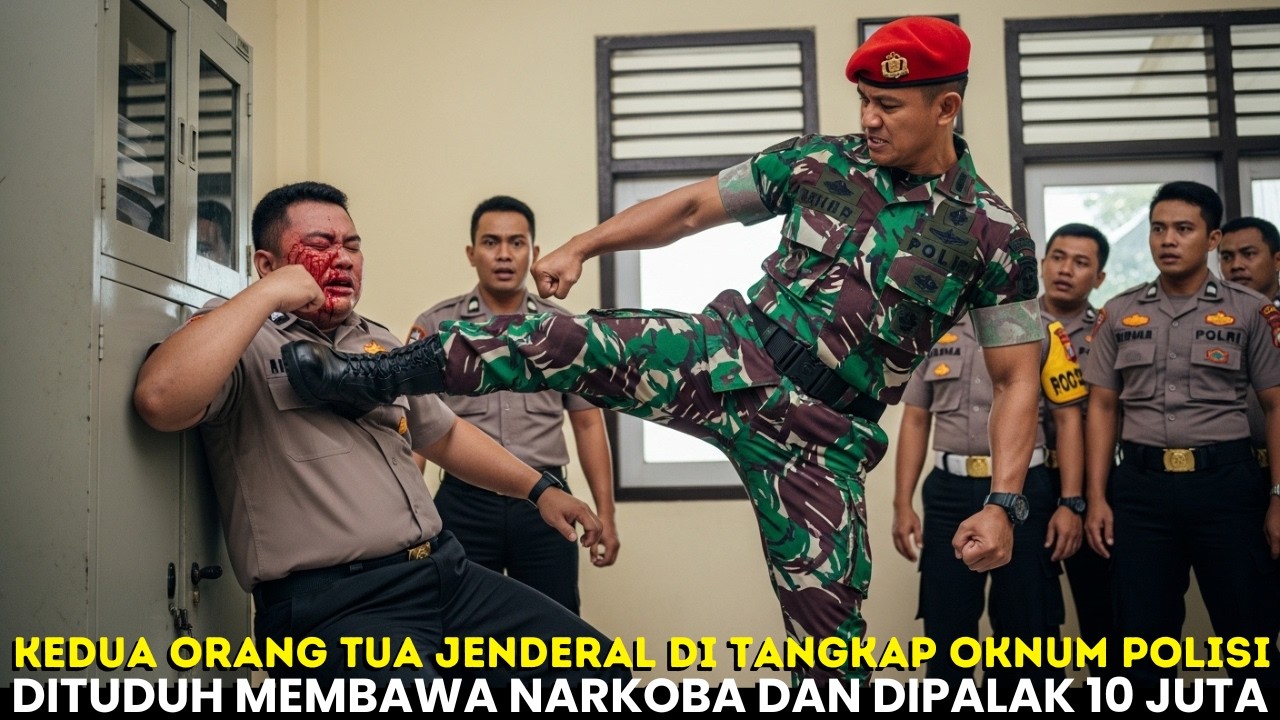 VIRAL‼️JENDERAL MENGAMUK DAN HAJAR OKNUM POLISI KARENA MENANGKAP KEDUA ORANG TUANYA‼️