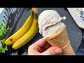 EASY BANANA ICE CREAM RECIPE WITH ONLY 3 INGREDIENTS - NO MIXING - NO CONDENCED MILK