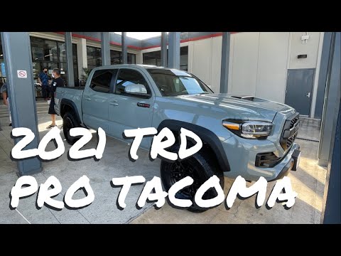 MY DADS NEW 2021 LUNAR ROCK TRD PRO TACOMA