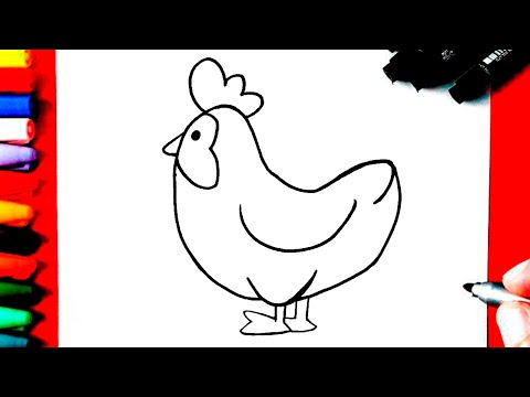 Vídeo: Como Desenhar Uma Galinha