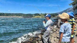 Mid June 2026 Shad Fishing Bonneville - Kids Are Having Fun!