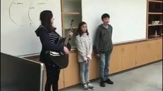 TXT newest member Huening Kai - singing a duet with a girl