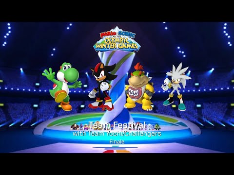Mario & Sonic at the Olympic Winter Games Team Festival (Team Yoshi) Finale