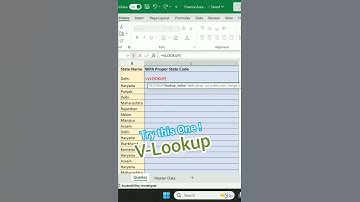 How to make a state name with proper GST Code. #vlookup #dataanalysis #excel #excelfunctions