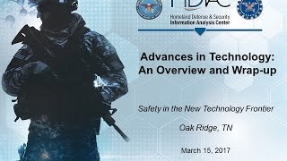 Safety in the New Technology Frontier Presentation