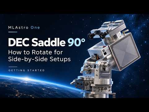 MLAstro One Tutorial: How to Rotate the DEC Saddle 90° for Side-by-Side Setups