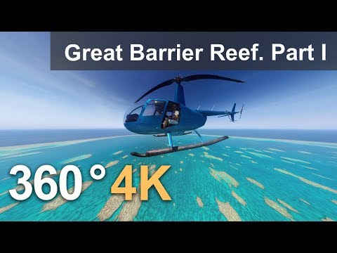 360, Большой Барьерный риф, Австралия. Часть 1. 4К видео с воздуха