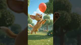 Benny Lost His Balloon! 🎈🐶 | Cute Puppy Adventure | Tiny Paws Stories #Shorts  #kidsstories