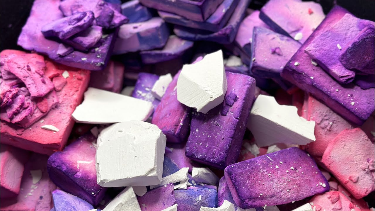 Crunchy Dyed Gym Chalk 💘💟 - YouTube