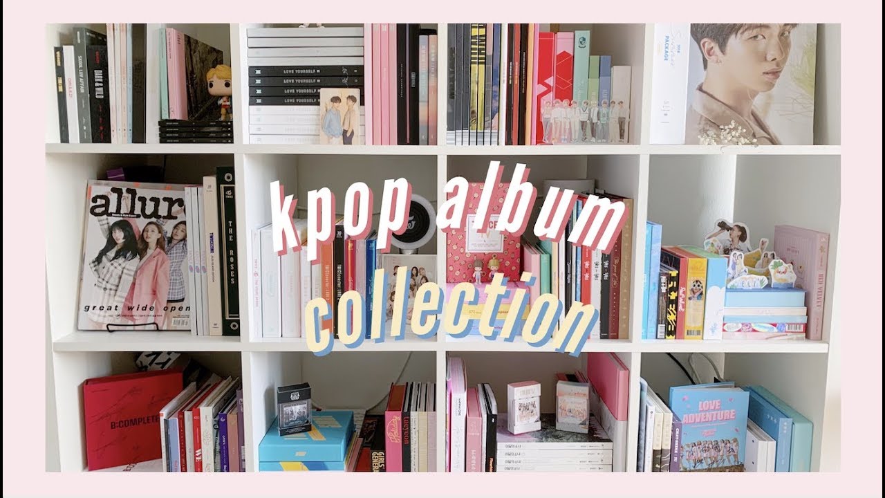 kpop album collection aesthetic  Pop albums, Kpop aesthetic, Bts merch
