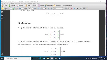 CYS232 ch2 Set of Linear Equations Dated 20201112 By Malek Barhoush