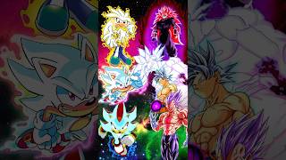 Sonic and Shadow and Silver vs Black Goku and Vegeta and Goku