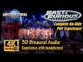 [4K, 3D Audio] Fast & Furious Supercharged NEW Full Ride 4K POV Binaural Audio - Universal Orlando