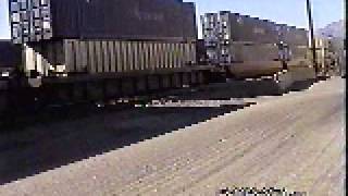 EB UPRR Container Train Passing thru Ogden UT.avi