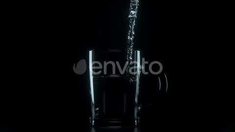 Pour the water into the glass. | Motion Graphics - Envato elements