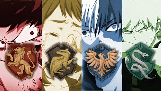 Class 1A - Boku No Hero Academia Hogwarts Houses Amvedit