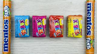 ASMR Unpacking Mentos Chupa Chups Orbit Skittles Hubba Bubba