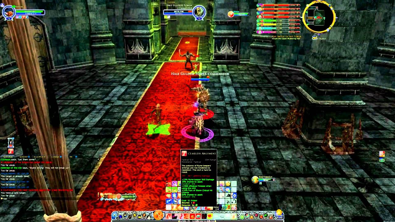 LOTRO Skirmish Solo Lv75 RK : The Battle In The Tower