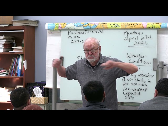 ESL at Hamtramck Public Library April 27, 2026 Session 278