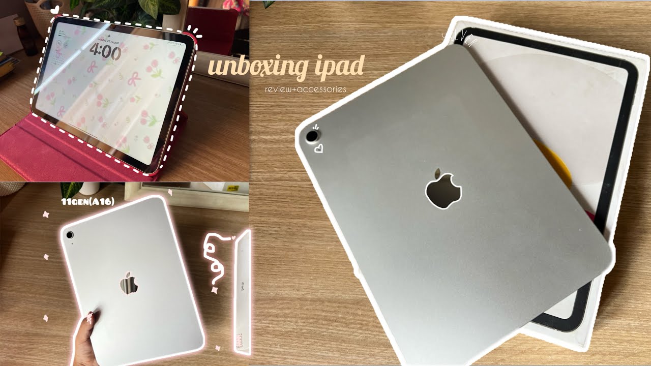 Unboxing iPad 11th  GEN (A16chip)” 128gb Silver | Setup | Camera test + accessories