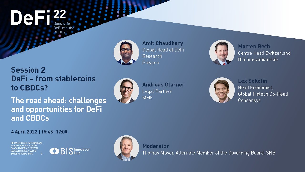 The road ahead: challenges and opportunities for DeFi and CBDCs - YouTube