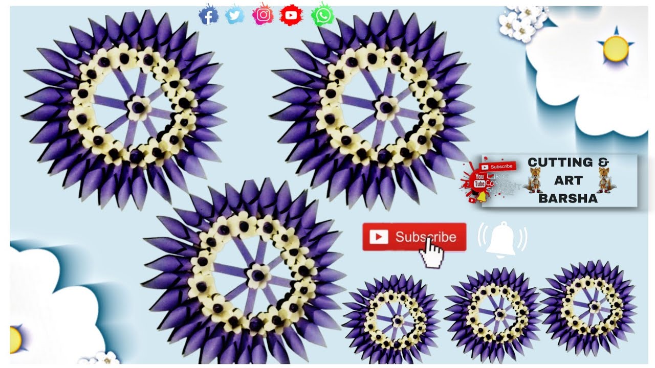 Home Wall Decoration Paper Cutting Art || New Home Decorate || Cutting Art Barsha 