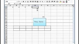 Microsoft Excel 2003 Basic 2 (Order of operations, sum & average functions)