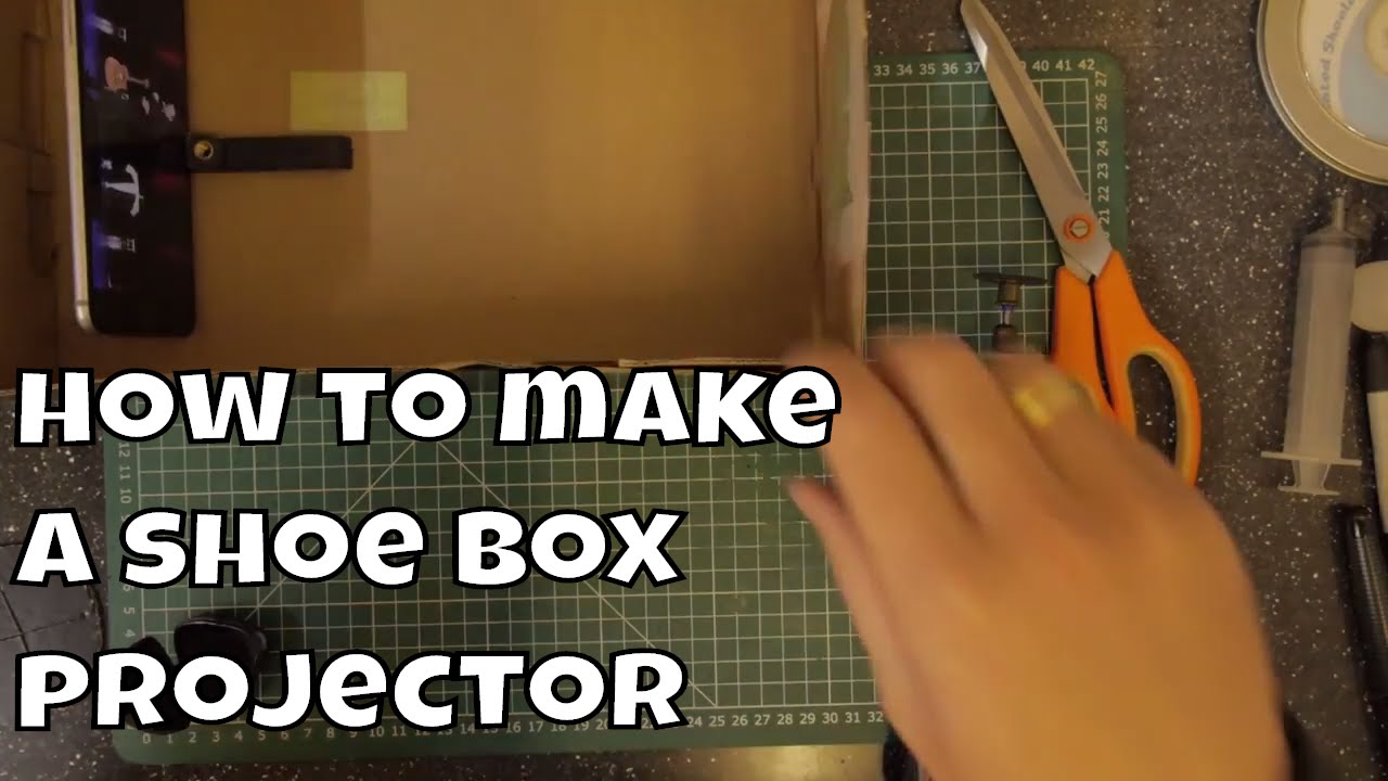 How to make a shoe box projector YouTube