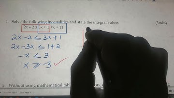 Solving inequalities