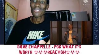 Dave Chappelle - For What It's Worth part 1 (REACTION) @Zlatanthee1 #reaction #davechappelle