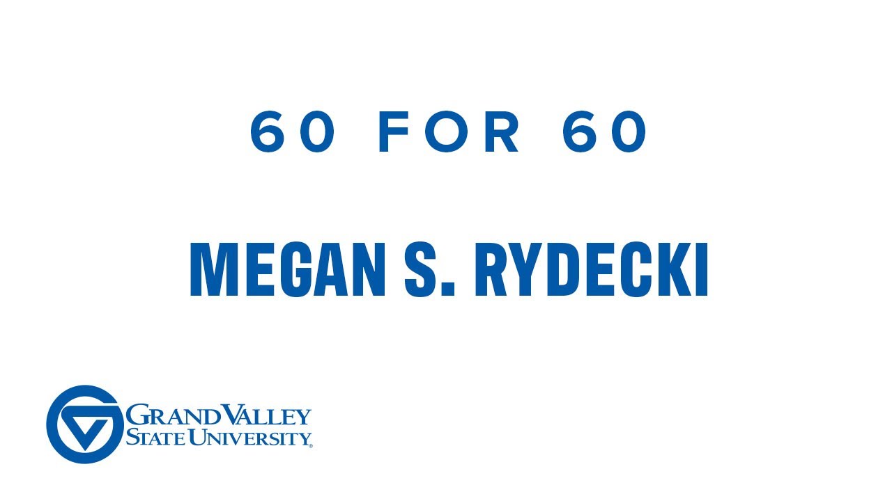 Megan S. Rydecki talks about finding a photo of her grandfather in a Grand Valley Foundation book and then following in his footsteps as chair of GVSU's Board of Trustees