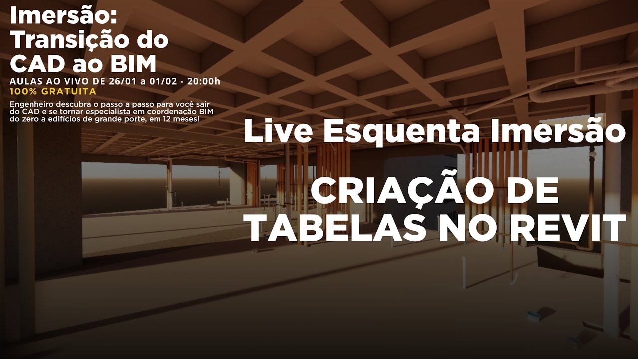 🔥Esquenta CAD ao BIM: Criação de Tabelas do Revit para Orçamento de Obras