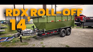 14' RDX BP Roll Off Trailer 2 - 7k Axles, Wireless Remote vin#113365