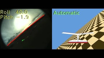 Using the visual horizon to control aircraft attitude