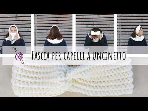 Fascia per capelli all'Uncinetto - Tutorial