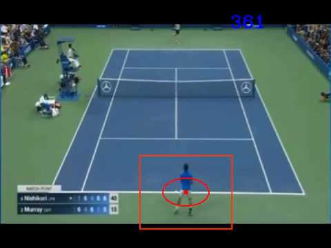 2016 US open Nsihikori VS Marray Tracking　錦織対マレー