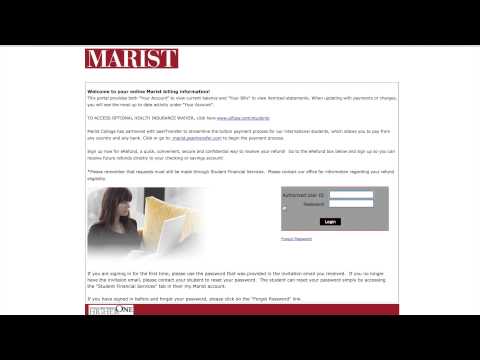 How To: View Marist Tuition Bill & Make A Payment As A Parent