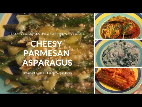 Cheesy Parmesan Asparagus (Vegan)
