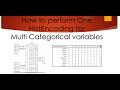 Feature Engineering-How to Perform One Hot Encoding for Multi Categorical Variables
