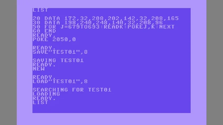 Hide C64 Basic Program Listings On Disk
