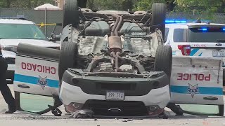 2 CPD officers, person injured in crash near Jackson Park