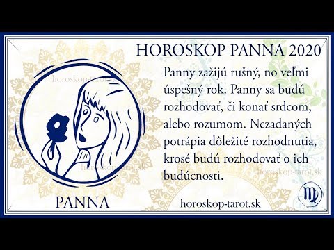 Wideo: Horoskop Panna 2020