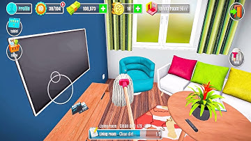 House Flipper #17 Cleaning Apartment Mrs. Leo Rockofella Gameplay Walkthrough - Android, iOS Games