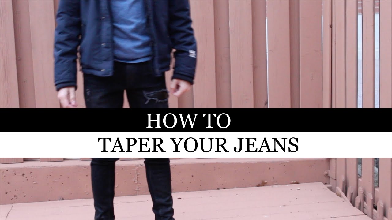 How To Taper Your Pants (Tailor Edition) - YouTube