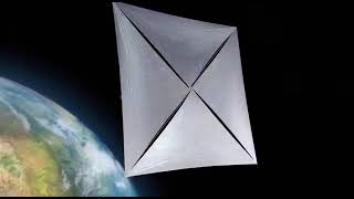 Animation of the principle of operation of the spacecraft of the Breakthrough Starshot concept.