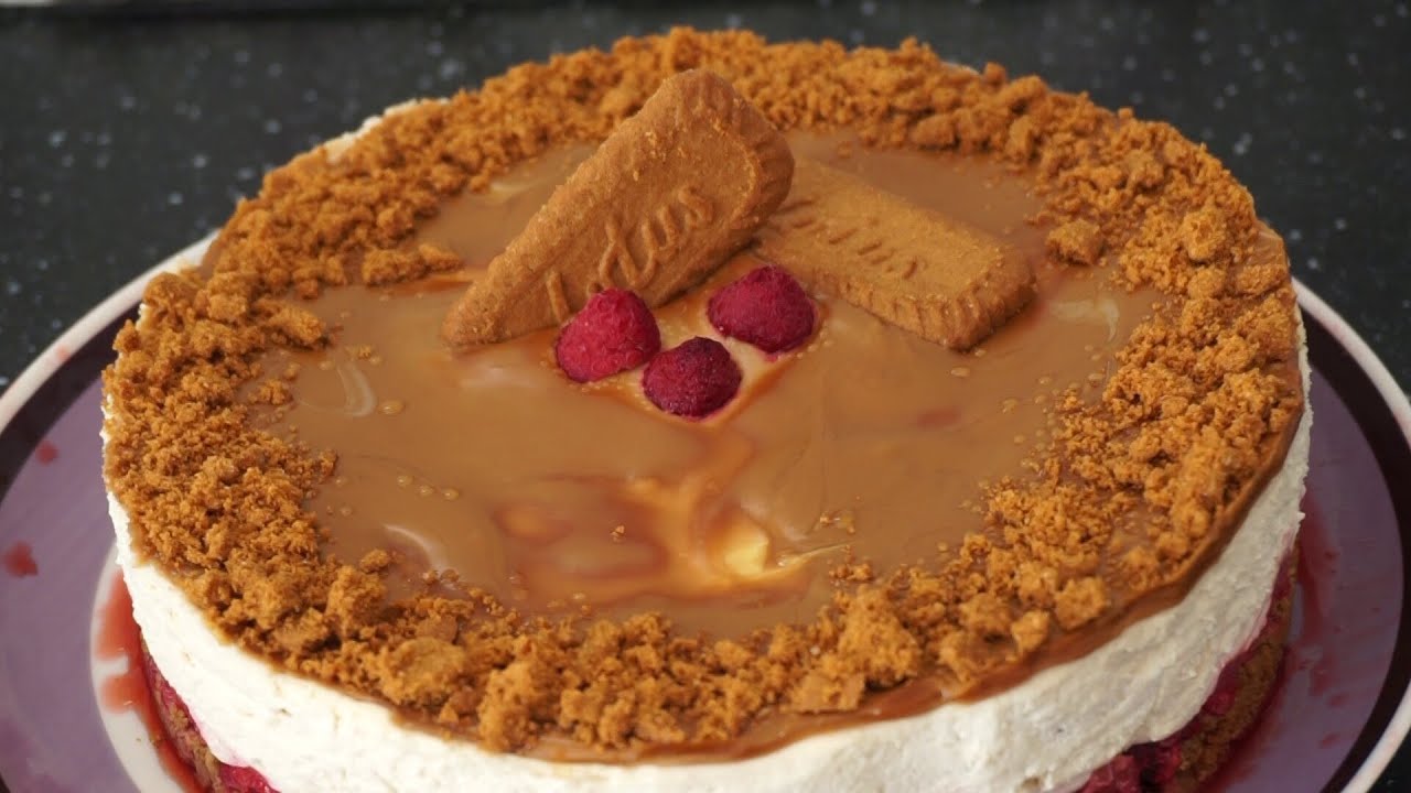 Рецепт чизкейка с малиной Speculoos - Чизкейк с малиной